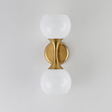 Neve Wall Sconce Natural Aged Brass by Maxim Lighting