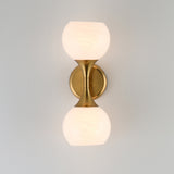 Neve Wall Sconce Natural Aged Brass by Maxim Lighting
