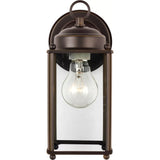 New Castle Outdoor Wall Lantern — 4.5 Inch, Antique Bronze