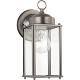 New Castle Outdoor Wall Lantern — 4.5 Inch, Antique Brushed Nickel