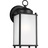 New Castle Outdoor Wall Lantern — 4.5 Inch, Black