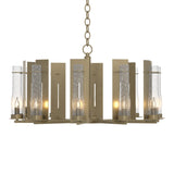 New Town 10 Arm Chandelier in Soft Gold by Hubbardton Forge