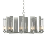 New Town 10 Arm Chandelier in Sterling by Hubbardton Forge