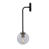 Newport Wall Light - Matt Black & Antique Brass