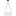Nido Pendant — 15 3/4", White Opal Etched Cased, Midnight Black