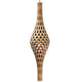 Nikau Pendant Light Bamboo Black By David Trubridge