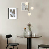 Nikini 3 Light Suspension Matte Black By Matteo - Lifestyle View