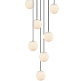 Nikini 7 Light Suspension Champagne Gold By Matteo - Detailed View