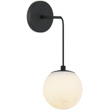 Nikini Pendant Light Matte Black By Matteo - Side View