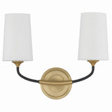 Niles 2 Light Sconce By Crystorama-Front View