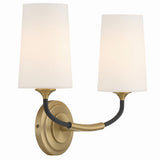 Niles 2 Light Sconce By Crystorama-Side View