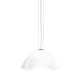 Ninfea Pendant Light By Vistosi, Size: Large, Finish: Glossy Chrome, Color: White, , | Casa Di Luce Lighting