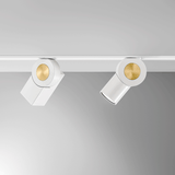 Nino Track By Zava Luce, Finish: Matte White, Square and Round, , | CASA DI LUCE LIGHTING
