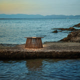 Nit Outdoor Portable Table Lamp Stone Top Brown Synthetic Fiver Medium By Bover Lifestyle View