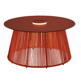 Nit Outdoor Portable Table Lamp Terracota Top Orange Nautical Cord Medium By Bover