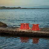 Nit Outdoor Portable Table Lamp Terracota Top Orange Nautical Cord Small By Bover Lifestyle View1