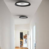 Nivel Flush Mount Medium Black By Pablo - Lifestyle View