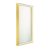 Nixon LED Mirror Gold 32 Inch By Eurofase Side View