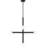 Nodes Chandelier — 27 1/4", Midnight Black