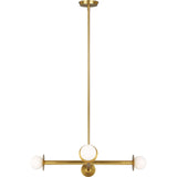 Nodes Chandelier — 30", Burnished Brass