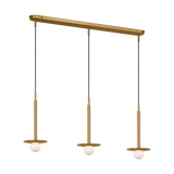 Nodes Small Linear Pendant Burnished Brass By Visual Comfort Studio