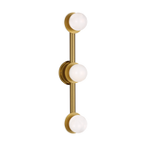 Nodes Vanity Light Large Burnished Brass By Visual Comfort Studio