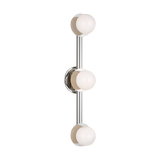 Nodes Vanity Light Large Polished Nickel By Visual Comfort Studio