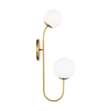 Noemie Wall Sconce Burnished Brass Medium By Visual Comfort Studio Side View 1