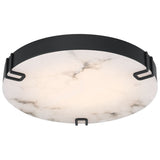 Noga Ceiling Light 22 Inch Black By Eurofase - Side View