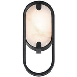 Noga Wall Sconce 11 Inch Black By Eurofase - Front View