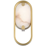 Noga Wall Sconce 11 Inch Gold By Eurofase - Front View