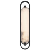 Noga Wall Sconce 24 Inch Black By Eurofase - Front View