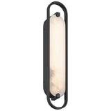 Noga Wall Sconce 24 Inch Black By Eurofase - Side View
