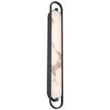 Noga Wall Sconce 36 Inch Black By Eurofase - Side View