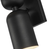 Nola Double Wall Sconce Black By Kuzco Detailed View