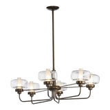 Nola Pendant, shown in Bronze, Frosted Glass, by Hubbardton Forge