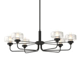 Nola Pendant in Black, Clear Glass by Hubbardton Forge