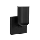 Nola Single Wall Sconce Black By Kuzco Side View