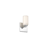 Nola Single Wall Sconce By Kuzco, Finish: Chrome / Glossy Opal Glass, , | Casa Di Luce Lighting