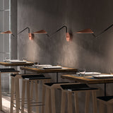 Non La A 03 Swing Arm Wall Lamp Satin Copper By Bover