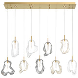 Norah Linear Chandelier Gold By Eurofase 1