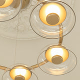 Nordic Gold/Clear 6 Light Blossi Chandelier by Nuura