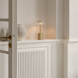 Nordic Gold/Clear Blossi Mini Portable Table Lamp by Nuura