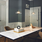 Nordic Gold/Clear Blossi Pendant Light by Nuura in Study Room
