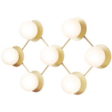 Nordic Gold/Opal Liila 7 Wall/Ceiling Light by Nuura