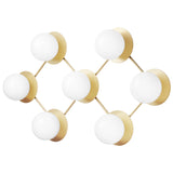 Nordic Gold/Opal Liila 7 Wall/Ceiling Light by Nuura