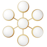 Nordic Gold/Opal Liila Star Wall/Ceiling Light by Nuura