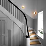 Nordic Gold/Opal Medium Liila Ceiling/Wall Light by Nuura in Stairs