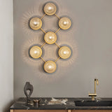 Nordic Gold/Optic Clear Liila 7 Wall/Ceiling Light by Nuura in Kitchen