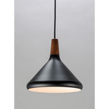 Nordic Pendant Walnut / Black by Maxim Lighting